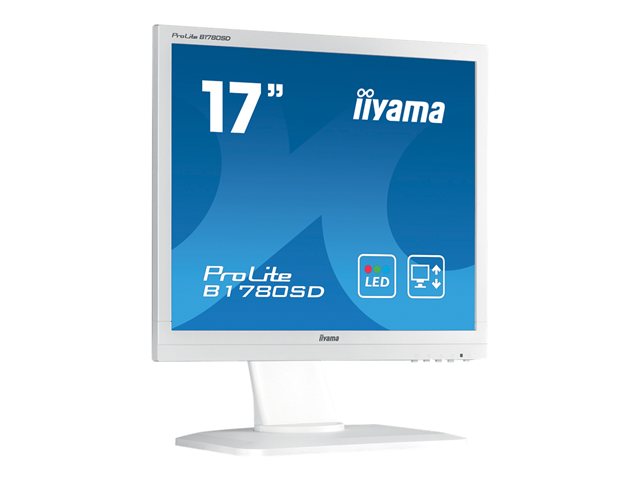 Monitor Iiyama ProLite B1780SD-W1, 17&quot;, 5 ms, VGS, DVI, Vesa 100*100, valge