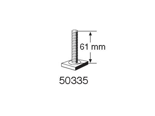 Thule varuosa 50335, 591/598 T-polt M6x61