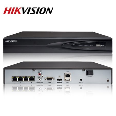 HikVision IP NVR salvesti 4 kanalit DS-7604NI-K1 8MP 4K
