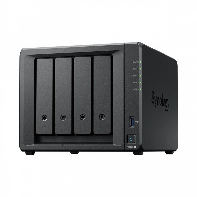 Synology NAS DS423+ J4125 2.7GHz, 2GB DDR4, RAID 0,1,5,6,10,Hybrid, 2*1GbE,2*USB3.2, system fan: 92mm * 92mm * 2pcs