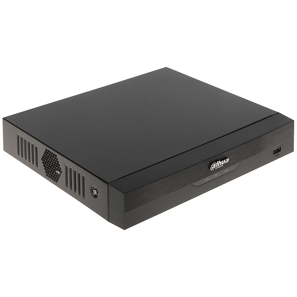 Dahua XVR5104HS-4KL-I3, 8 kanalit kokku, 4 BNC + 4 IP, salvestamine kuni 8MP BNC ja kuni 8MP IP, VGA ja HDMI, Onvif ja RTSP tugi, 2*USB, kuni 16TB (1*SATA), RJ45 100Mbps, kuni 8 IP kaamerat või 4 BNC + 4 IP, töötemp: -10°C to +50°C