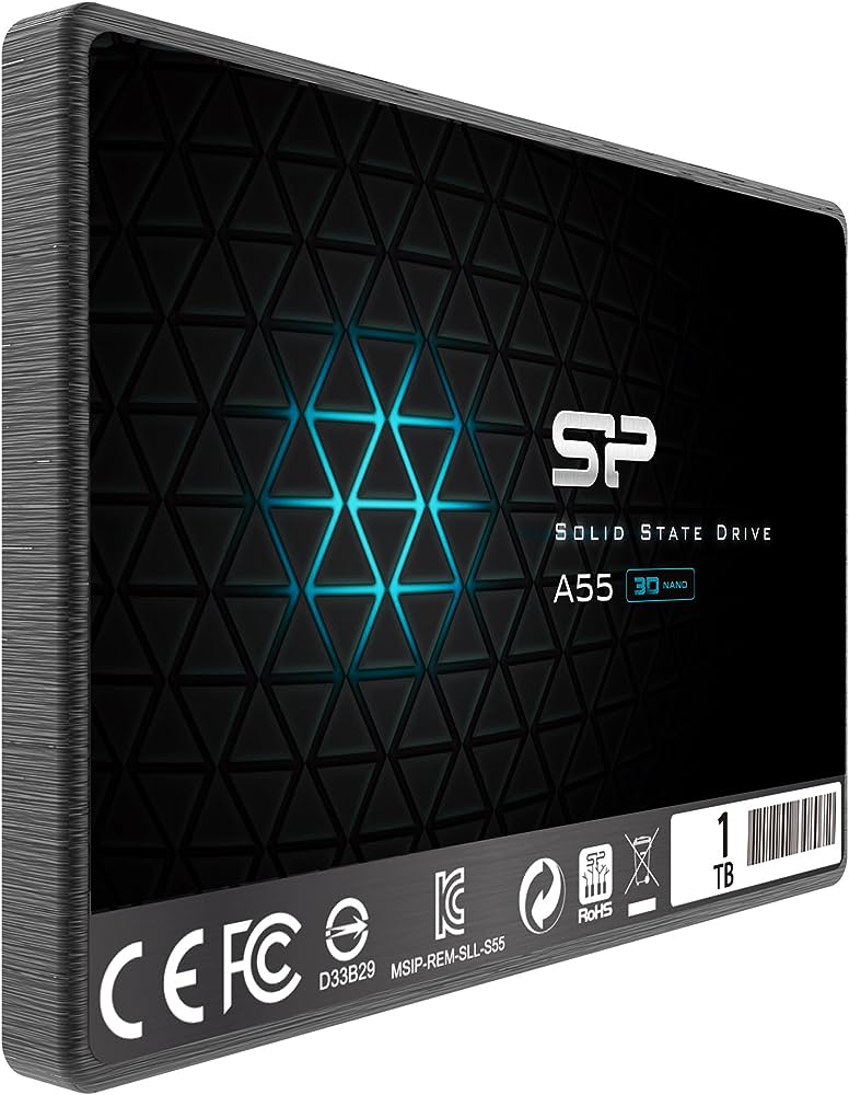 SiliconPower 1TB SSD 3D NAND A55 SLC cache performance boost SATA III 2.5&quot; 7mm internal SSD