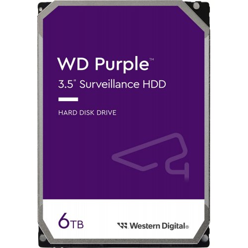 Western Digital Purple Surveillance HDD 6TB 3.5&quot; SATA 6 Gb/s, 256MB cache, 5400rpm