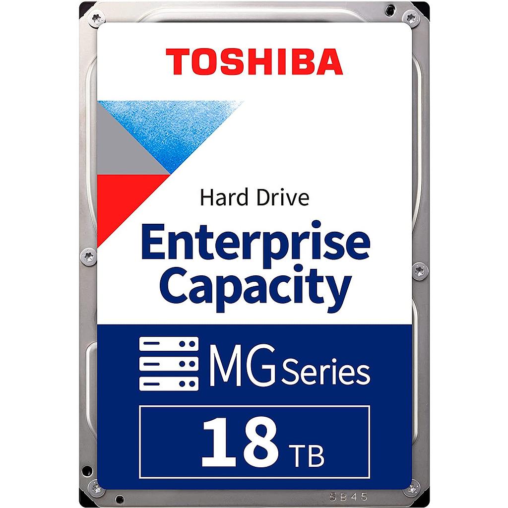 Toshiba Enterprise Capacity 18TB 7.2k rpm SATA III-600. 512MB cache, 3.5" HDD