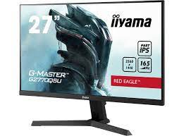 Iiyama G-MASTER Red Eagle 27&quot; monitor, 2560*1440WQHD@165Hz, Fast IPS 400 cd/m², 1000:1, HDR400, 0.5 ms, HDMI, DisplayPort, speakers, matte black