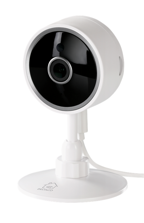 Deltaco indor smart IP camera, Wi-Fi 2.4GHz, 1080P, white