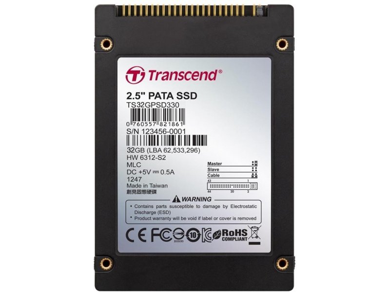 32GB Transcend PSD330 2.5&quot; IDE internal SSD (MLC Flash)