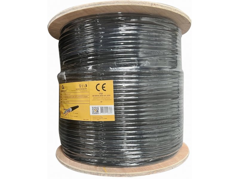 CAT6 UTP LAN outdoor cable solid 305m black