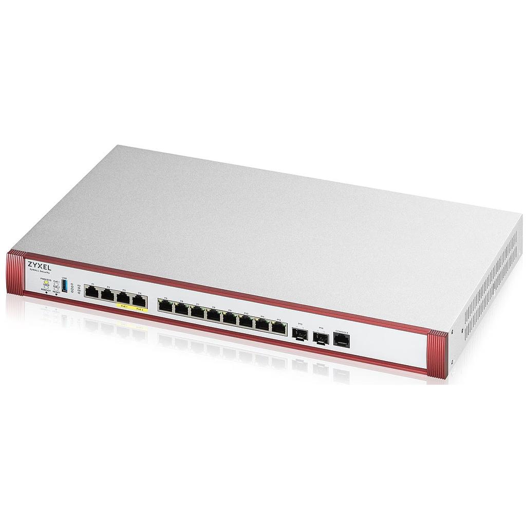 ZyXEL USG FLEX700 H series, user-definable ports with 2*2.5G &amp;, 6*1G, USB (device only)