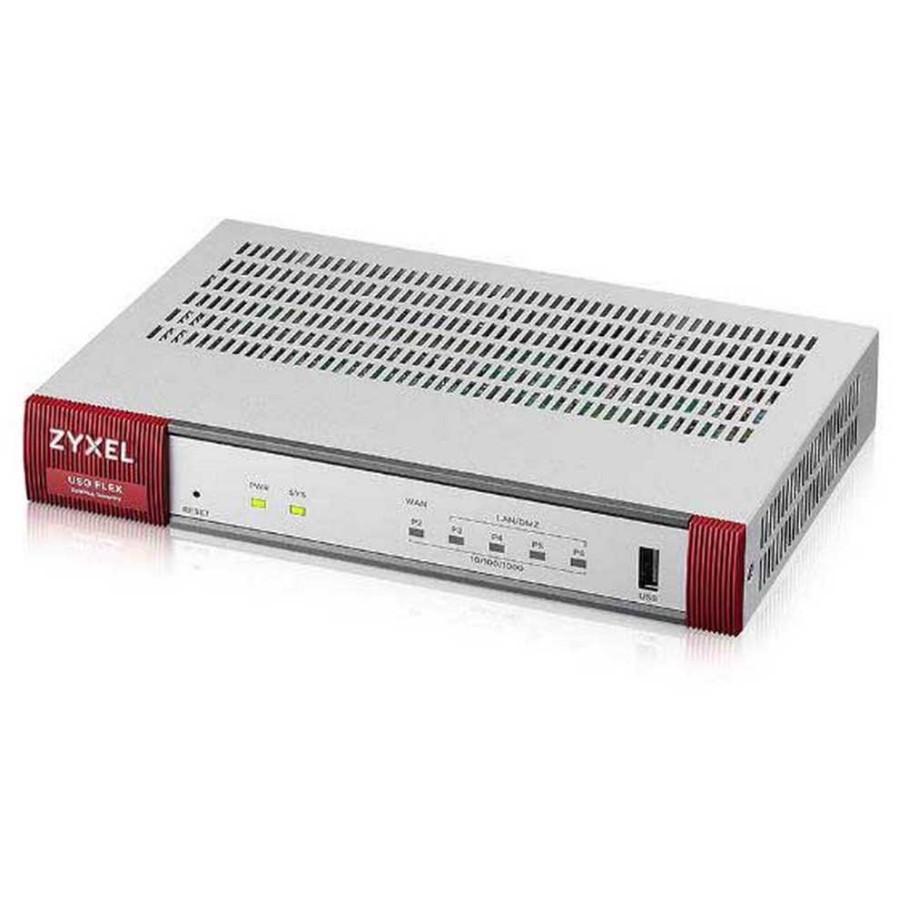 ZyXEL USG Flex 100H, 8 Gigabit user-definable ports, 1*USB with 1 yr Gold security pack