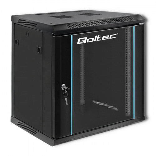 Qoltec rack cabinet 19&quot; 12U 600*635mm, black