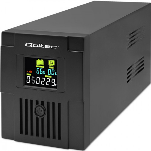 Qoltec line-interactive UPS Monolith | 2000VA | 1200W | LCD | USB | RJ45