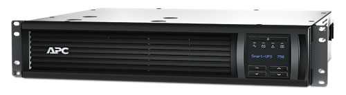 APC Smart-UPS, line-interactive, 750VA, rackmount 2U, 230V, 4x IEC C13 outlets, SmartSlot, AVR, LCD