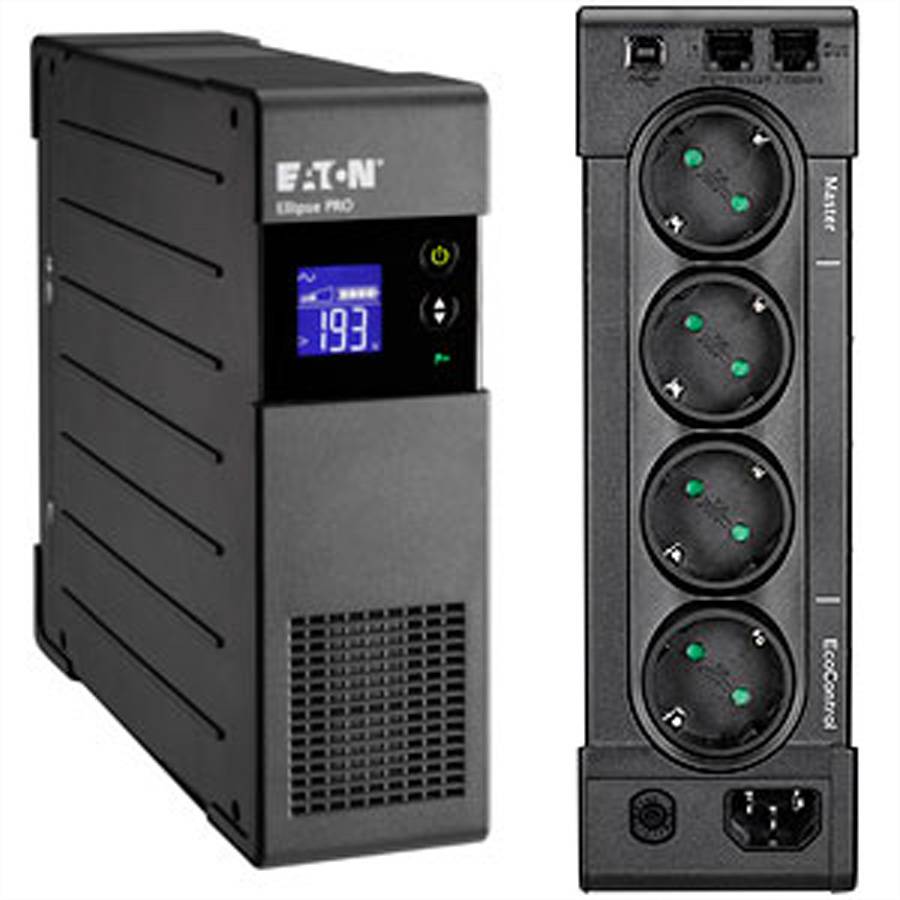 Eaton 850VA/510W UPS, line-interactive, DIN 3+1