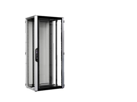 Rittal VX 5330.133 42U network/server rack VX IT with glazed door, IP 55, with 482.6 mm (19&quot;) mounting angles, standard, RAL7035, WHD 600x2000x800mm