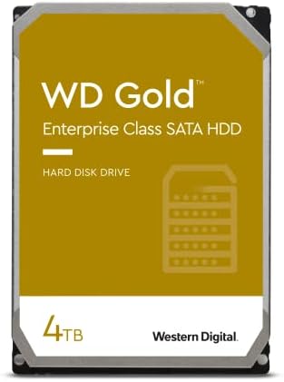 Western Digital 3.5" 4TB WD Gold enterprise class internal HDD, 7200 rpm, SATA 6 Gb/s, 256 MB cache