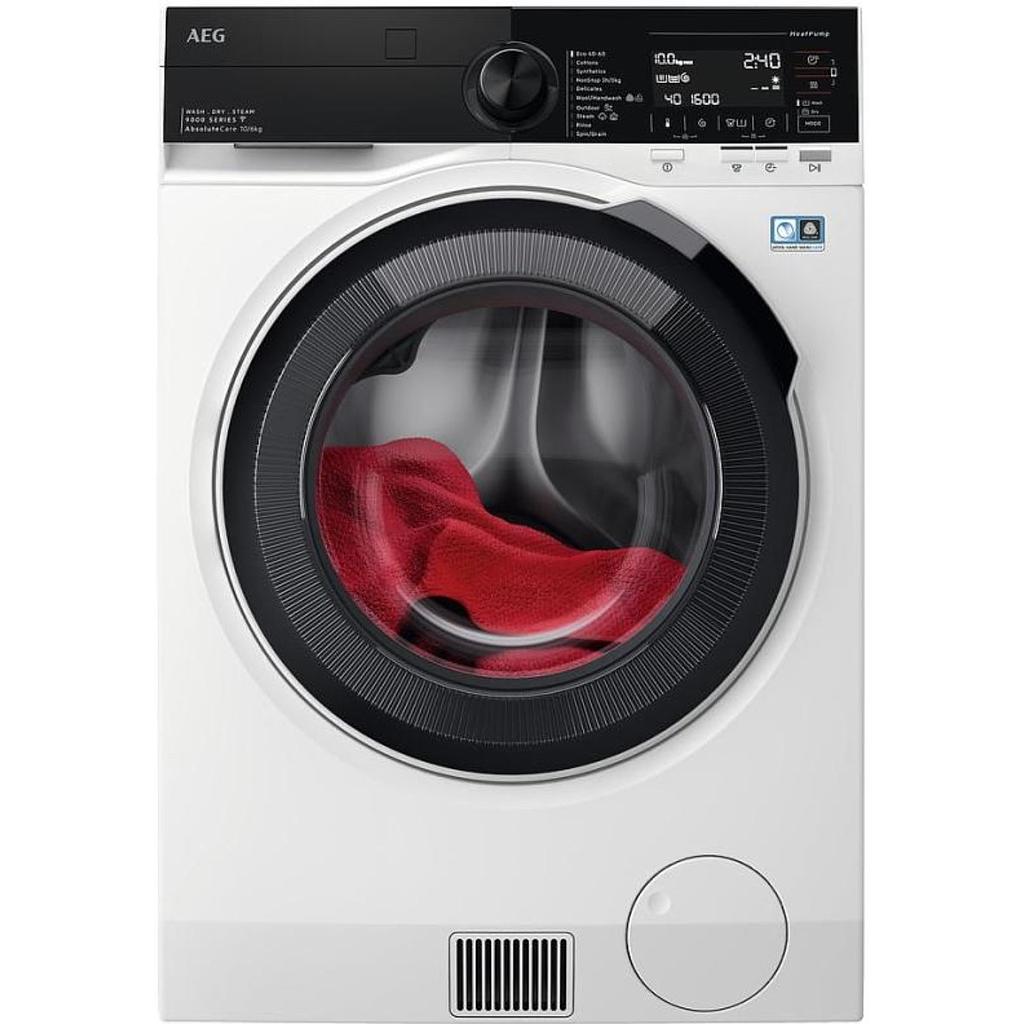 Pesumasin-kuivati AEG, 10/6 kg, 1600p/min, valge, soojuspump, invertermootor