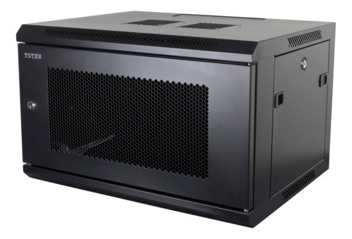 Toten 19&quot; 6U wall cabinet, 600*450, perforated door, black