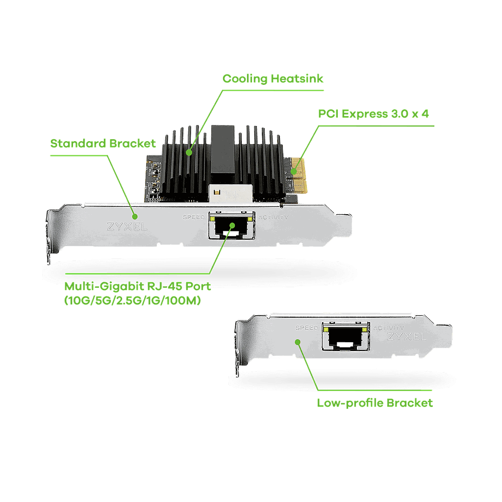 Zyxel XGN100C V2 10G RJ-45 PCI-e network card