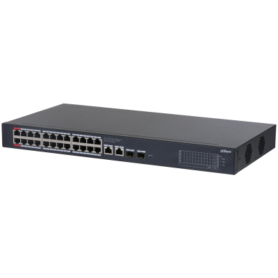 Dahua 28-port cloud managed desktop Gigabit switch with 24-port PoE