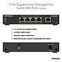 Netgear GS305EP 5-Port Gigabit Ethernet PoE+ smart managed plus switch