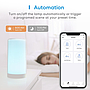 Meross smart table lamp MSL430HK, ambient light, compatible with Apple HomeKit, Alexa and Google Assistant, Wi-Fi 2.4GHz 