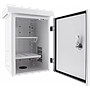 Lockable wall cabinet DELTACO 250*240*350mm, IP55, white