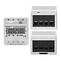 Qoltec DIN rail three phase electronic energy consumption meter, 400V, LCD, 4P