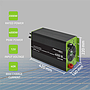 Qoltec Monolith 3-in-1 solar inverter with AC charging function | MPPT | UPS | ATS | 2000W | 4000W | 12V to 230V | pure blue wave