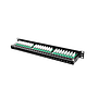 Lanberg 19" 1U 48 port patch panel, Cat.5E UTP, black