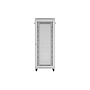 Lanberg 19" free-standing rack cabinet, 42U 800*1000 with mesh door, LCD, grey, flat-pack