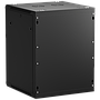 Netrack 19" wall-mount F-Line rack cabinet, 15U 600*600, glass door, black, flat-pack