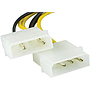 Toite adapterkaabel, 2*6 pin PCI-express, 25cm
