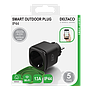Nutikodu välipistik, Wi-Fi, IP44, 1*CEE7/3, 13A, must-roheline 