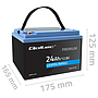 Qoltec LiFePO4 lithium iron phosphate battery 12.8V, 24Ah, 307.2Wh, BMS