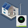 Qoltec modular hybrid off-grid solar inverter 1500W, 100A, 12V, MPPT, sinus, Wi-Fi option, power factor 1.0