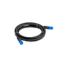 Cat6A Ethernet patch cable S/FTP LSZH CCA 3m, black, fluke passed