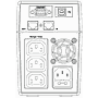 ABB line-interactive UPS 11LI 800VA/480W, 1.3min@60%load