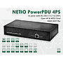 NETIO PowerPDU 4PS in PaperBox with EU power-cable included. LAN PDU with 4x C13 power output, each output can be switched individually, ZVS. NETIO Coud + Several M2M APIs, SNMPv1 & MQTT-flex support