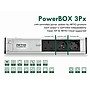 PowerBOX 3PF is smart power-strip PDU with LAN connectivity. Each output can be switched individually.  Device web configuration, ZVS, NETIO Cloud, Open API protocols (MQTT-flex, JSON, Modbus/TCP, SNMP)