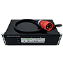 PowerLDU 216 load distribution unit, 400V/32A -> 2*400V/16A outputs, each safeguarded by RCBO  16A/4-Pole (30 mA)