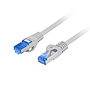 Cat6A Ethernet patch cable S/FTP LSZH CCA 2m, grey, fluke passed