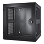APC NetShelter 13U wallmount rack cabinet vented door double hinged server depth