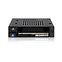 IcyDock flexiDOCK MB522SP-B dual 2.5" SSD dock trayless hot-swap SATA / SAS mobile rack for ext 3.5" bay